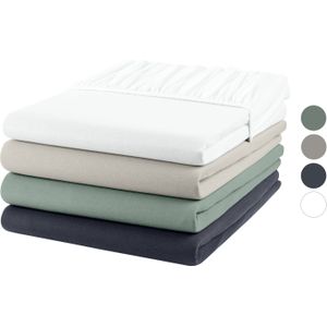 LIVARNO home Jersey-Spannbettlaken, 90-100 x 200 cm