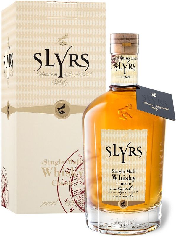 SLYRS Bavarian Single Malt Whisky mit Geschenkbox 43% Vol