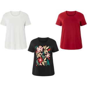 esmara® Damen T-Shirt, reine Baumwolle