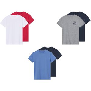 pepperts!® Kinder T-Shirt, 2 Stück, mit Rundhalsausschnitt