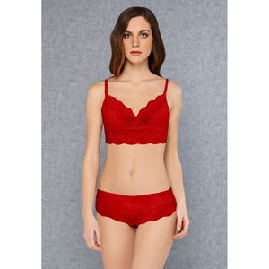 Doreanse Bralette en Hipster Set - Rood