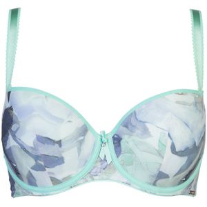 Sapph Cristal Padded Beugel BH Blue Print