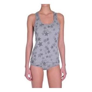 Diesel Top Odetty Canotta Grijs Sterretjes