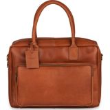 Laptoptas Burkely Leren Laptoptas 14 inch Fundamentals Vintage Mitch Worker Cognac