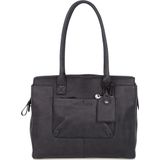 Laptoptas Castelijn & Beerens Dames Leren Laptoptas 15.6 inch RFID Carisma Ella Zwart