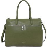 Laptoptas Gigi Fratelli Dames Leren Laptoptas 15 inch Romance Business ROM8006 Camouflage Groen