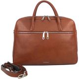 Laptoptas Gigi Fratelli Dames Leren Laptoptas 15 inch Romance Business ROM8002 Brandy