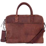 DSTRCT Wall Street Laptop Bag Brown 11-14 inch