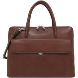 Laptoptas Gigi Fratelli Dames Leren Laptoptas 13.3 inch Romance Business ROM8013 Brandy