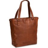 Chesterfield Leren Shopper Jade Cognac