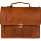 Burkely Scott Vintage Aktetas 2-vaks Cognac