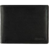 DSTRCT Leren Heren Billfold Portemonnee Wax Lane 384030 Zwart