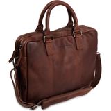 Laptoptas Chesterfield Leren Laptoptas 15.6 inch Floris Bruin