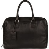 Burkely Leren Laptoptas Worker 15.6 inch Antique Avery Zwart