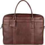 Burkely Leren Laptoptas 15.6 inch Suburb Seth Bruin