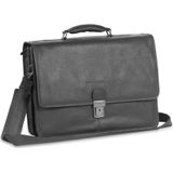 Chesterfield Leren Laptoptas Aktetas 15.6 inch Shay Zwart