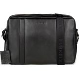 Burkely Leren Laptoptas Messenger 14 inch Suburb Seth Zwart