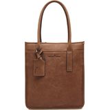 Laptoptas Castelijn & Beerens Leren Shopper 15.6 inch RFID Carisma Cognac