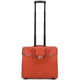 Trolley Gigi Fratelli Dames Leren Laptop Trolley 15.6 inch Romance Business ROM8015 Oranje