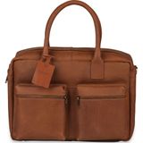Laptoptas Burkely Leren Laptoptas 15 inch Fundamentals Vintage Alex Worker Cognac