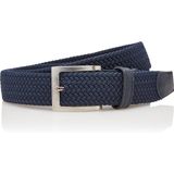 Timbelt 70113 Elastische Band Riem 110/3,5 cm Navy-Blauw
