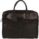 Laptoptas Burkely Leren Laptoptas 17 inch Fundamentals Vintage Max Big Worker Zwart