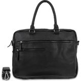 DSTRCT Leren Laptoptas 15.6 inch Raider Road Ohio Zwart