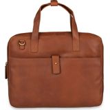 Laptoptas Burkely Leren Laptoptas 14 inch Fundamentals Vintage Noa Little Worker Cognac