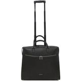 Trolley Gigi Fratelli Dames Leren Laptop Trolley 15.6 inch Romance Business ROM8015 Espresso Donkerbruin