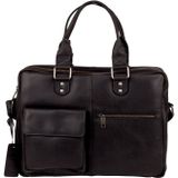 Laptoptas Burkely Quinn Vintage Business Shoulderbag Black 14 inch