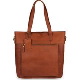 Laptoptas Burkely Jade Vintage Shopper Cognac 13 inch