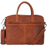 DSTRCT Wall Street Laptop Bag Cognac 11-14 inch
