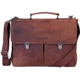 DSTRCT Wall Street Business Bag Classic Brown 11-15 inch
