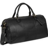 Justified Leren Weekendtas Laptoptas 13 inch Max Zwart