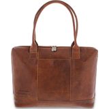 Plevier Dames Leren Laptoptas 15.6 inch Urban Fiera 475 Cognac