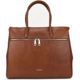 Laptoptas Gigi Fratelli Dames Leren Laptoptas 17 inch Romance Business ROM8007 Brandy