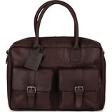 Laptoptas Burkely Finn Vintage Businessbag Classic Dark Brown 14 inch