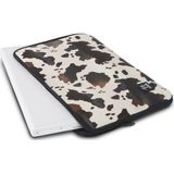 Laptophoes Walk on Water Cowskin Sleeve 15.6 inch Brown