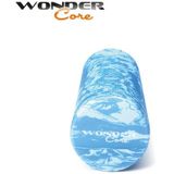 Wonder Core Foamroller gemarmerd blauw 45 cm