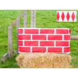 Jumpstack Hoes voor hooi strobaal twinpack rood