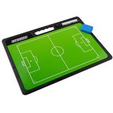 Sportec Coachbord Voetbal met Handgreep Groen/zwart