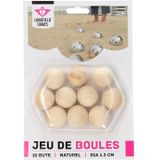 Longfield Games Wood Jeu de Boule Buts - 10 pcs