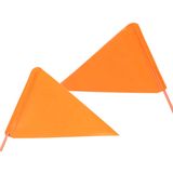 Fietsvlag Bike Fun deelbaar - oranje