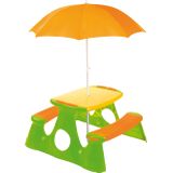 Paradiso Toys picknicktafel met parasol