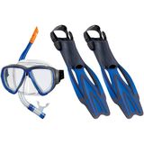 Beco Porto DX 3.0 Snorkel Set And Fins - Blue - 40-42