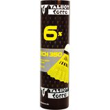 Talbot Torro Tech 350 Badminton Shuttles - Yellow - Medium - 6 pcs
