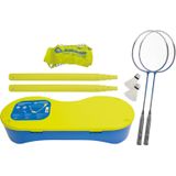 Talbot Torro Compact Badminton Set - Yellow / Blue