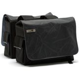 NL dubbele fietstas 318 Mondi crack black