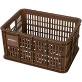 Basil Fietskrat - 25 liter - klein saddle brown