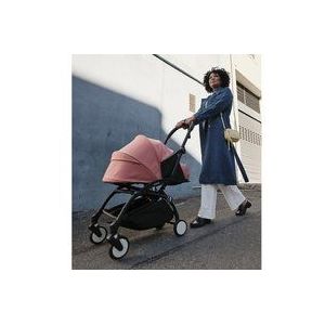 Stokke® Kinderwagen YOYO³ Gestell black inkl. 0+ Neugeborenenaufsatz Ginger